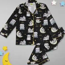 Girls Printed Lounge Pants & Top Set-image-5