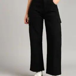 Women High-Rise Baggy Jeans-image-25