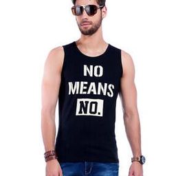 Typographic Print Crew-Neck Sleeveless Vest-image-39
