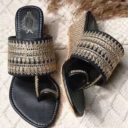 shoetopia Women Embellished Toe-Ring Wedges-picture-26