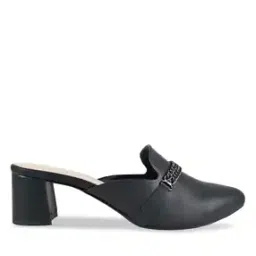 Embellished Chunky Heeled Shoes-image-1