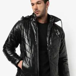 Colourblock Quilted Hooded Jacket-image-20