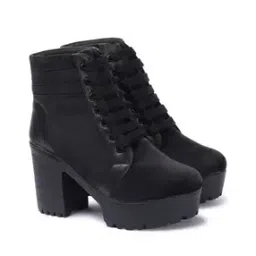 Women Lace-Up Heeled Boots-image-80