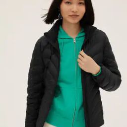 Women Relaxed Fit Puffer Jacket-50