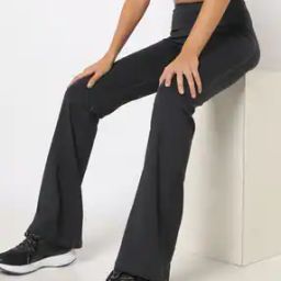 Flared Track Pants with Elasticated Waist-picture-39
