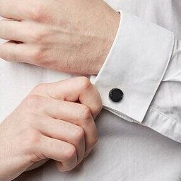 Round Shape Brass Cufflinks-image-31