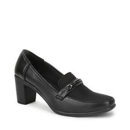 Round-Neck Slip-On Pump Heeled Shoes-40