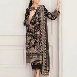 kaleesha fashion Women Embellished Semi-Stitched Straight Dress Material-picture-43