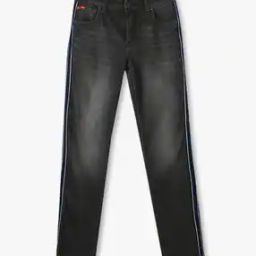 Boys Lightly Washed Cotton Slim Fit Jeans-image-64