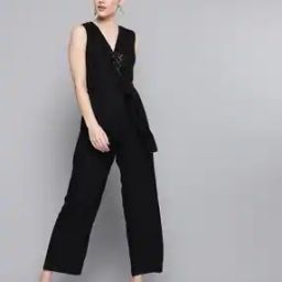 V-Neck Jumpsuit with Insert Pockets-picture-44