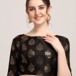 Blouse Self-design Back Open Blouse-picture-5