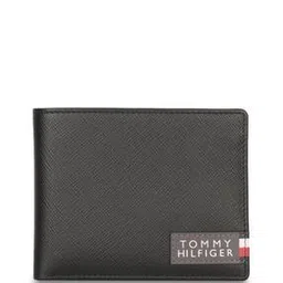 Leather Bi-Fold Wallet with Brand Applique-picture-17