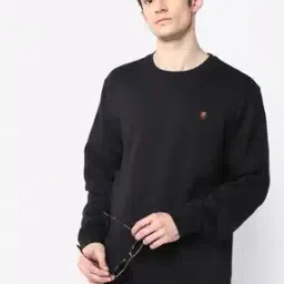 Textured Round-Neck Sweatshirt-image-2