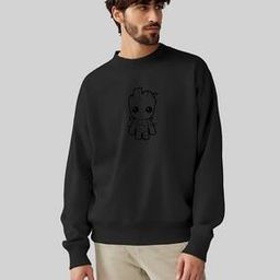 Men Graphic Print Sweatshirt with Crew Neck-picture-26