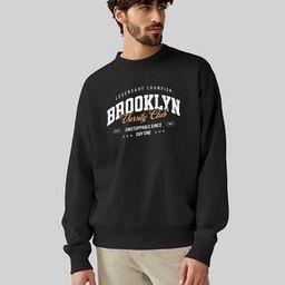 Men Typographic Print Sweatshirt with Crew Neck-image-88