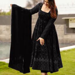 Women Embroidered Gown Dress-image-2