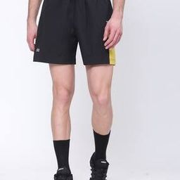 Men Regular Fit City Shorts with Elasticated Drawstring Waist-image-3