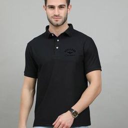 Polo T-shirt with Brand Print-image-80