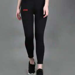 Women Fitted Track Pants with Elasticated Waistband-image-86