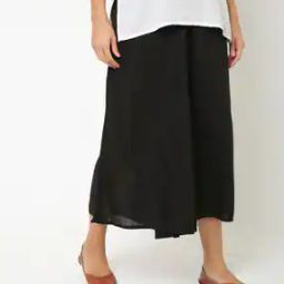 Mid-Rise Culottes with Semi-Elasticated Waist-image-139