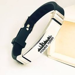 Masha Allah Print Bracelet with Buckle Closure-image-20