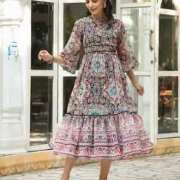 Women Geometric Dress-image-4