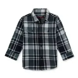 Regular fit Checks Shirt with Spread Collar-image-36