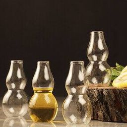 Set of 4 Double Bubble Shot Glasses-53