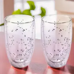 Set of 2 Borosilicate Glass Mugs-1