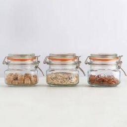 Glass Kilner Clip Top Square Jars-image-13