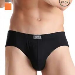 Pack of 3 Men Briefs with Logo Waistband-image-46