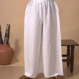 Women Embroidered Palazzos with Elasticated Waistband-picture-24