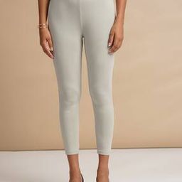 Women Ankle-Length Leggings with Elasticated Waist-image-9