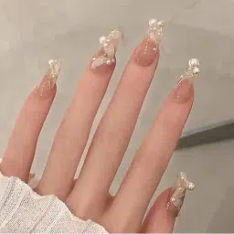 pink truck Set of 24 Artificial Reusable Nails  image 1