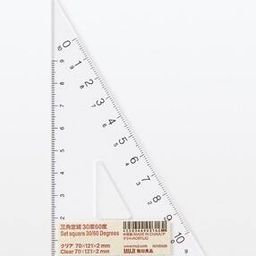Acrylic 30/60 Degrees Set Square-31