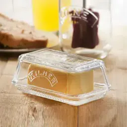 Glass Butter Dish with Lid-2