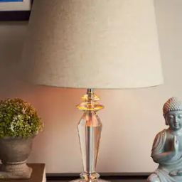 Clear Kite Shaped Crystal Table Lamp Stand -47