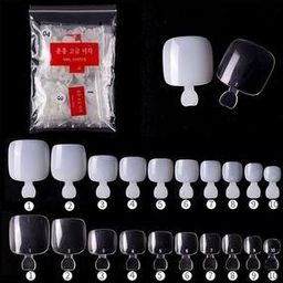 Set Of 500 Fake Artificial Reusable Toe Nails-53