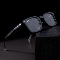 Men UV-Protected Wayfarer Sunglasses-LEO BLACK CLEAR 3-picture-41
