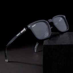 Men UV-Protected Wayfarer Sunglasses-LEO BLACK CLEAR 4-image-34
