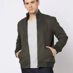 Zip-Front Slim Fit Bomber Jacket-image-18