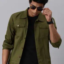 Men Slim Fit Jacket with Flap Pockets-picture-24
