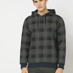 Plaid Checked Hoodie-image-10