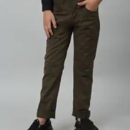 Boys Relaxed Fit Flat-Front Trousers-image-65