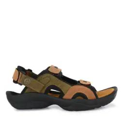 Cutout Slip-On Sandals with Velcro Closure-picture-36