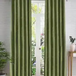 Set of 2 Floral Print Door Curtains with Eyelets Header-image-37