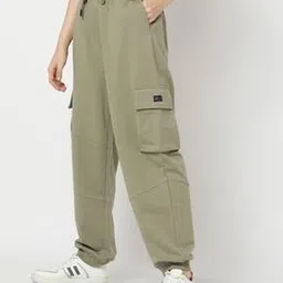 Women Tapered Fit Joggers-image-4