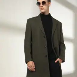 Men Slim Fit Longline Coat-picture-11