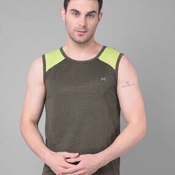 Men Heathered Round-Neck Sleeveless Vest-picture-49