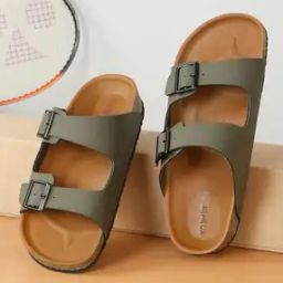 Men Double-Strap Slip-On Sandals with Velcro-Fastening-5